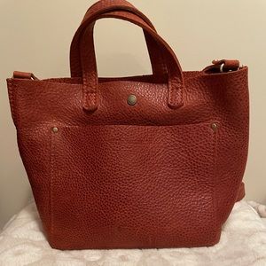 Portland leather goods Rust mini crossbody
